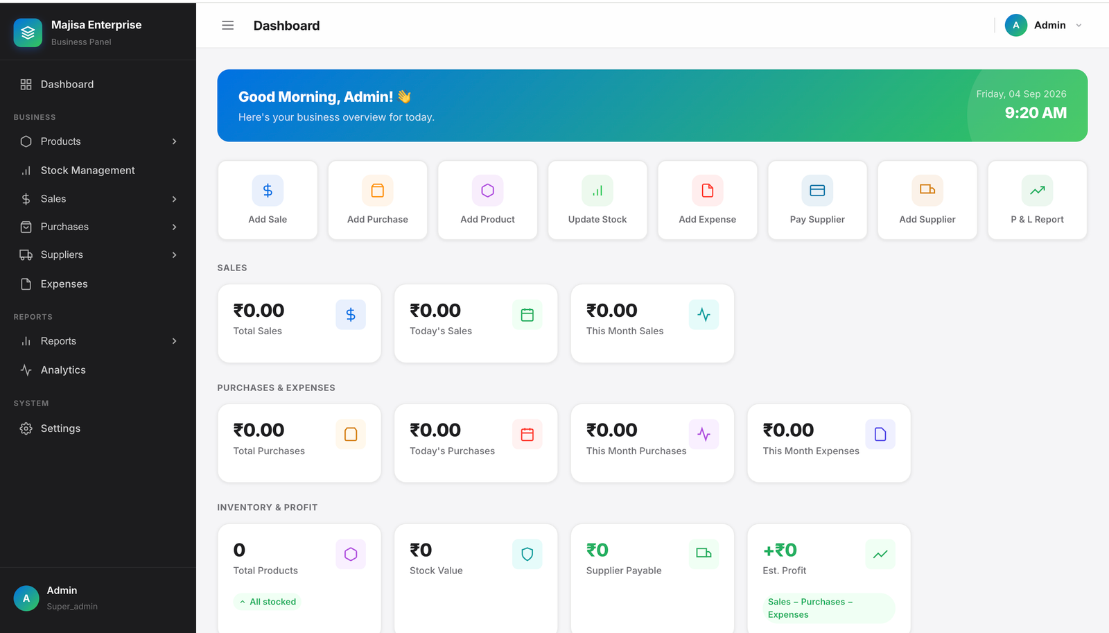 Majisa Enterprise – Complete Business ERP System